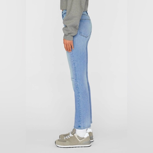 NWOT Frame Le High Straight Jeans in the Demarco Rips wash - Picture 2 of 5